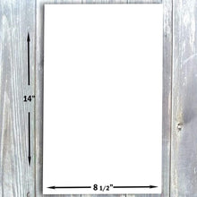Hamilco White Linen Textured Cardstock Thick Paper Legal Size 8 1/2" x 14" Card Stock 80lb Cover 25 Pack