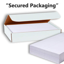 Hamilco White Cardstock Thick Paper - 8 1/2 x 11" Perforated 4 Up - 4 1/4 x 5 1/2" Cards - 100 Pack 400 Cards