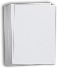 Hamilco 5x7 Gray Linen Cardstock Paper Blank Index Cards Flat Card Stock 80lb Cover 100 Pack