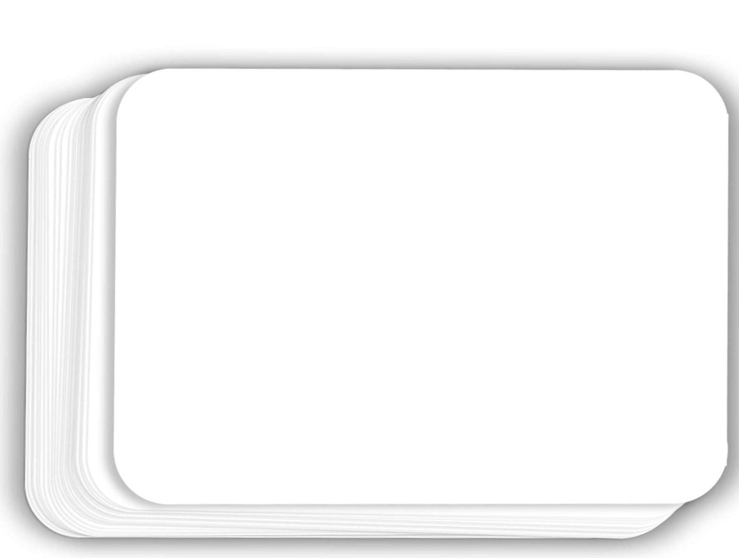 Hamilco White Cardstock Thick Paper - Blank Index Flash Note & Post Cards with Rounded Corners - Greeting Invitations Stationery 5 X 7