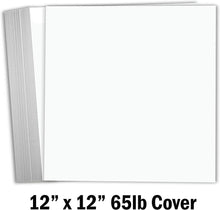 Hamilco White Cardstock Scrapbook Paper 12x12 65lb Card Stock – 25 Pack
