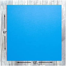 Hamilco Colored Scrapbook Cardstock Paper 12x12 Card Stock Paper 65 lb Cover 25 Pack (Dodger Blue)