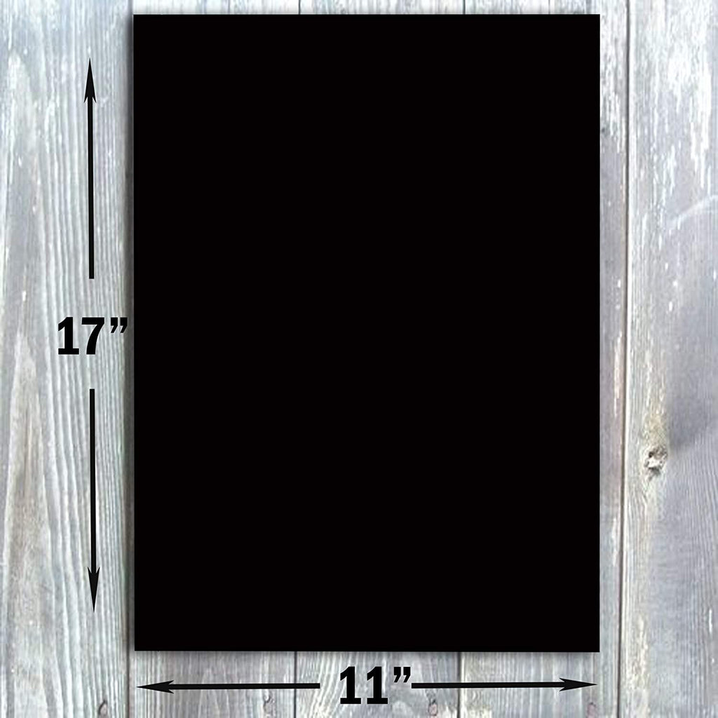 Hamilco 11x17 Black Cardstock Paper 80 lb Cover Card Stock 25 Pack