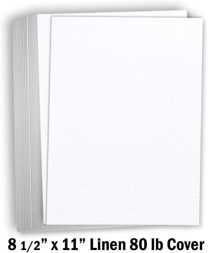 400 Sheets White Linen Cardstock Invitation Cardstock Heavy Weight Blank  Printer Paper Cardstock 42kg 250GSM Card Stock for Printer Index Cards  Cover Postcards Plain Flash Note 250GSM (13cm x 18cm ) by