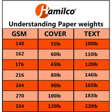 Hamilco Cream Colored Cardstock Thick Paper - 8 1/2 x 11" Heavy Weight 80 lb Cover Card Stock for Printer - 50 Pack