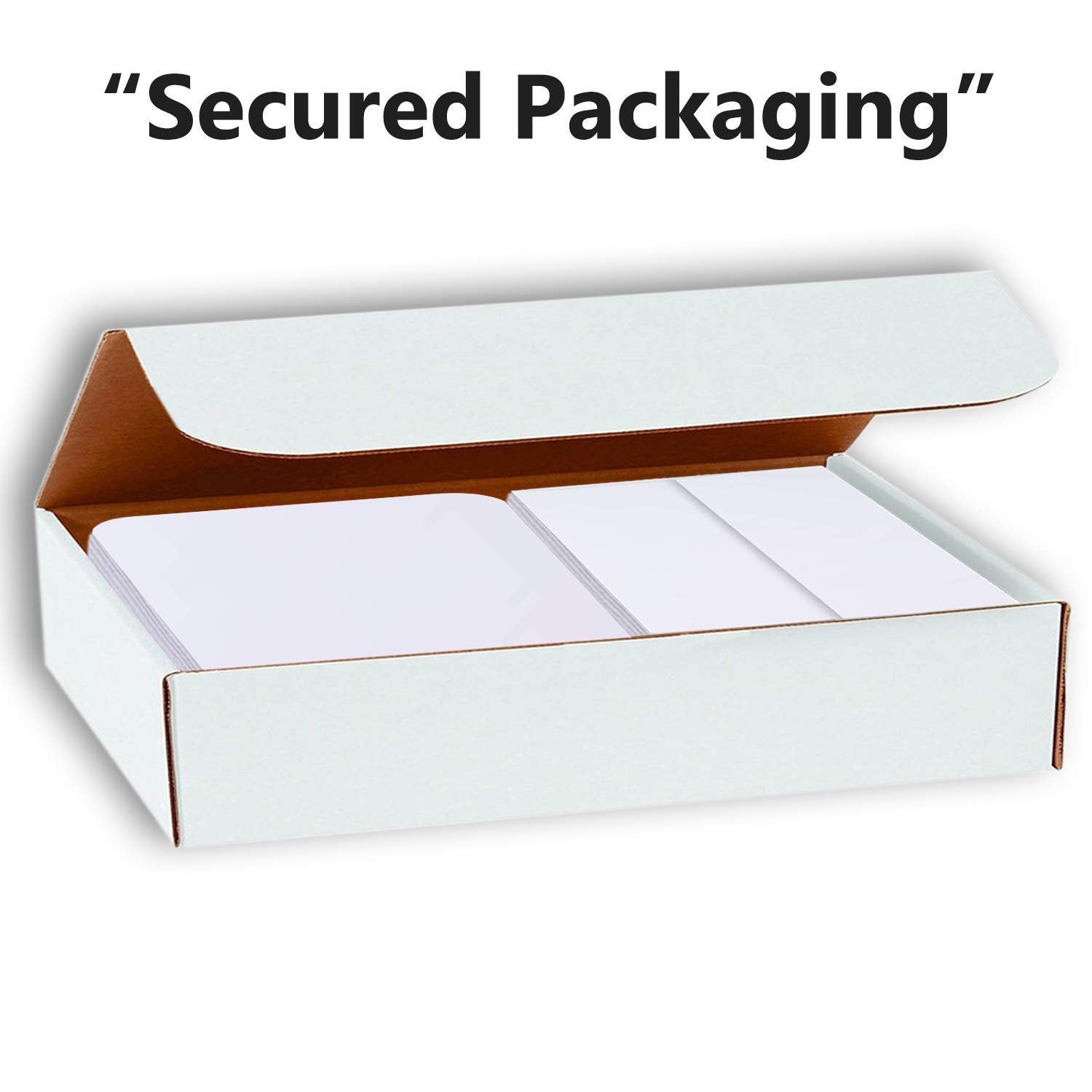 Hamilco White Cardstock Thick Paper - Blank Index Flash Note & Post Cards Rounded Corners with Envelopes Greeting Invitations Stationary 5 X 7" Heavy weight 80 lb Card Stock (100 Pack with Envelopes)