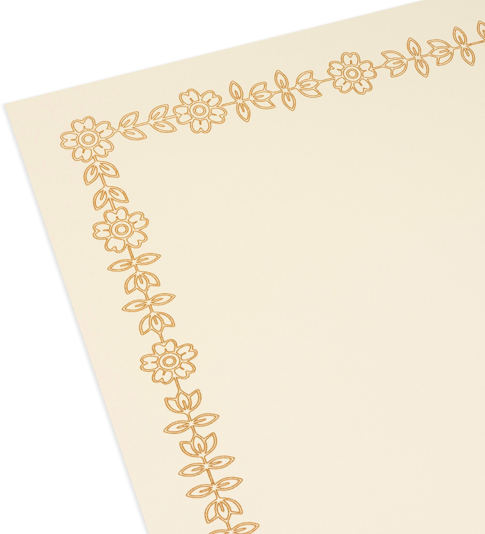 Hamilco Cream Color Vellum Certificate Cardstock Paper with Raised Print Border – 8 1/2 x 11" 65 lb Cover Card Stock for Printer - 50 Sheets