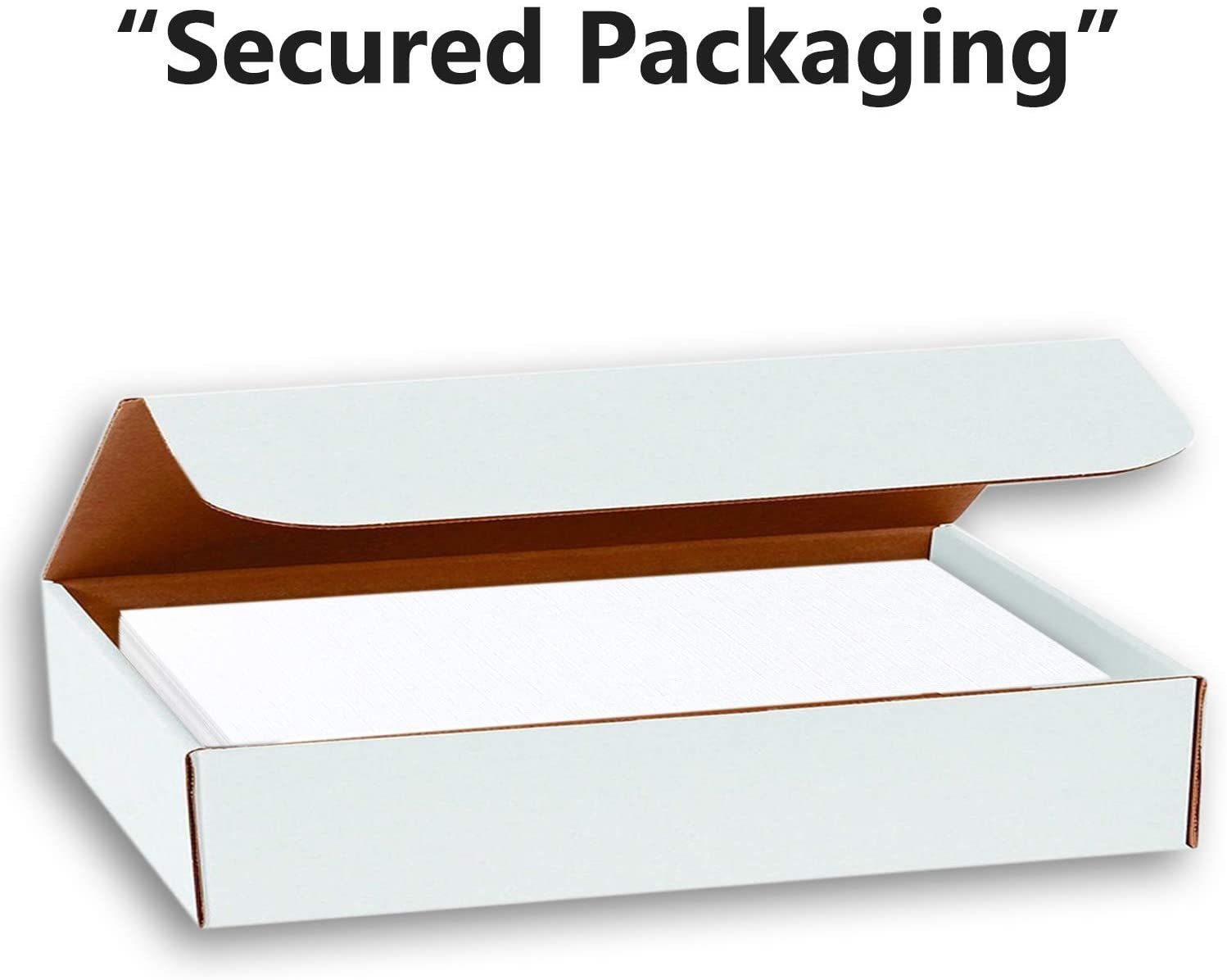 Hamilco 5x7 White Linen Cardstock Paper Blank Index Cards Card Stock 80lb Cover – 50 Pack