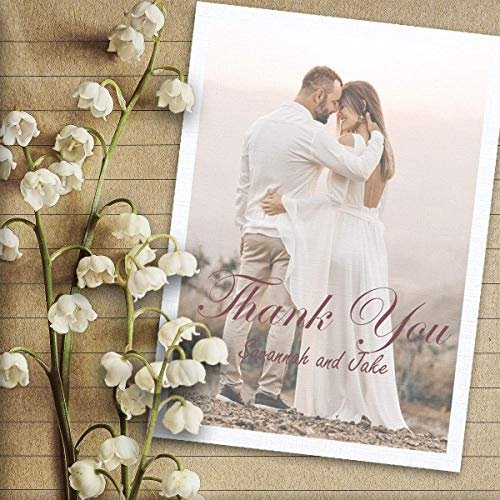 Hamilco White Linen Cards and Envelopes - Flat 5" x 7" Cardstock Paper 80lb Cover 50 Pack - Hamilco.com