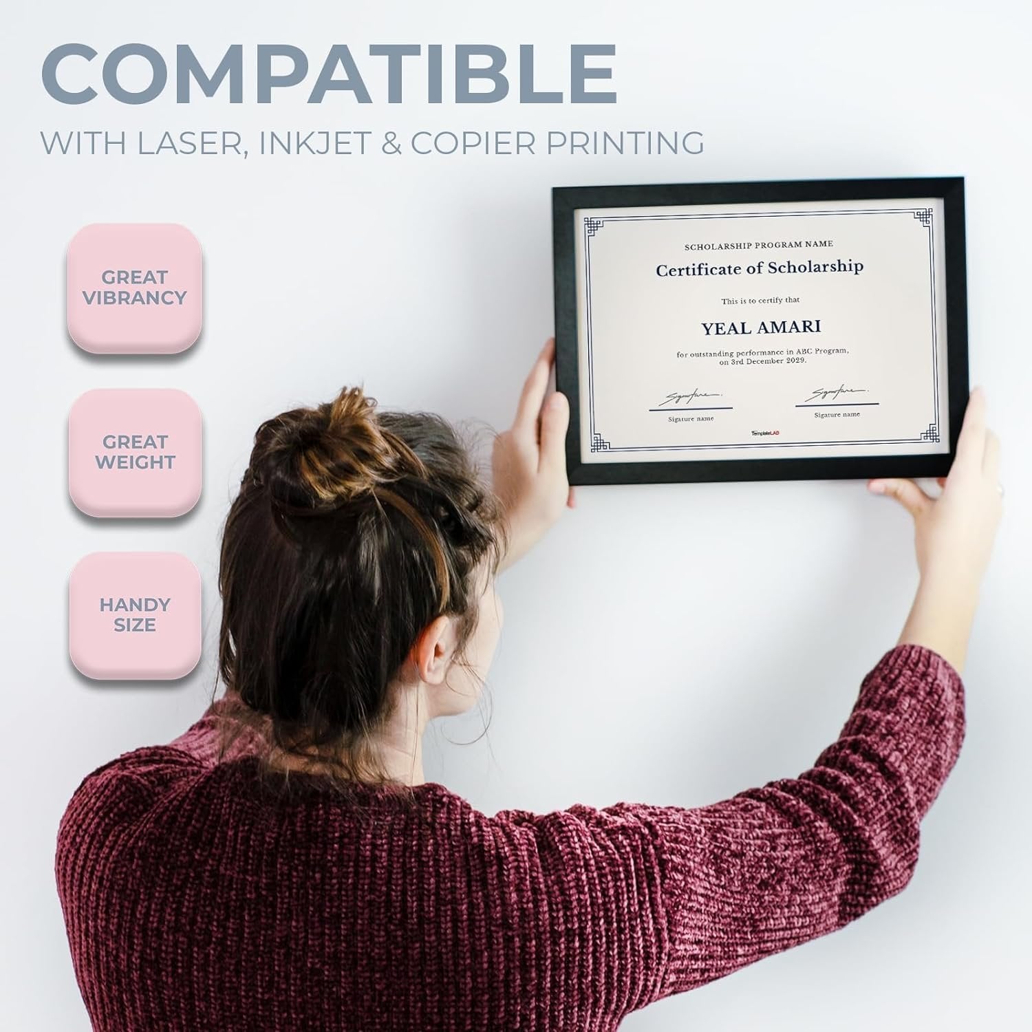 Hamilco Cream Colored Cardstock Thick Paper - Blank Index Flash Note & Post Cards - Greeting Invitations Stationary - Flat 5 X 7" Heavy Weight 80 lb Card Stock for Printer – 100 Pack