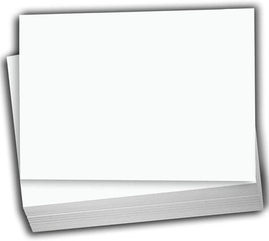 Hamilco Bright White Cardstock Cards: 100-Pack 5 1/2