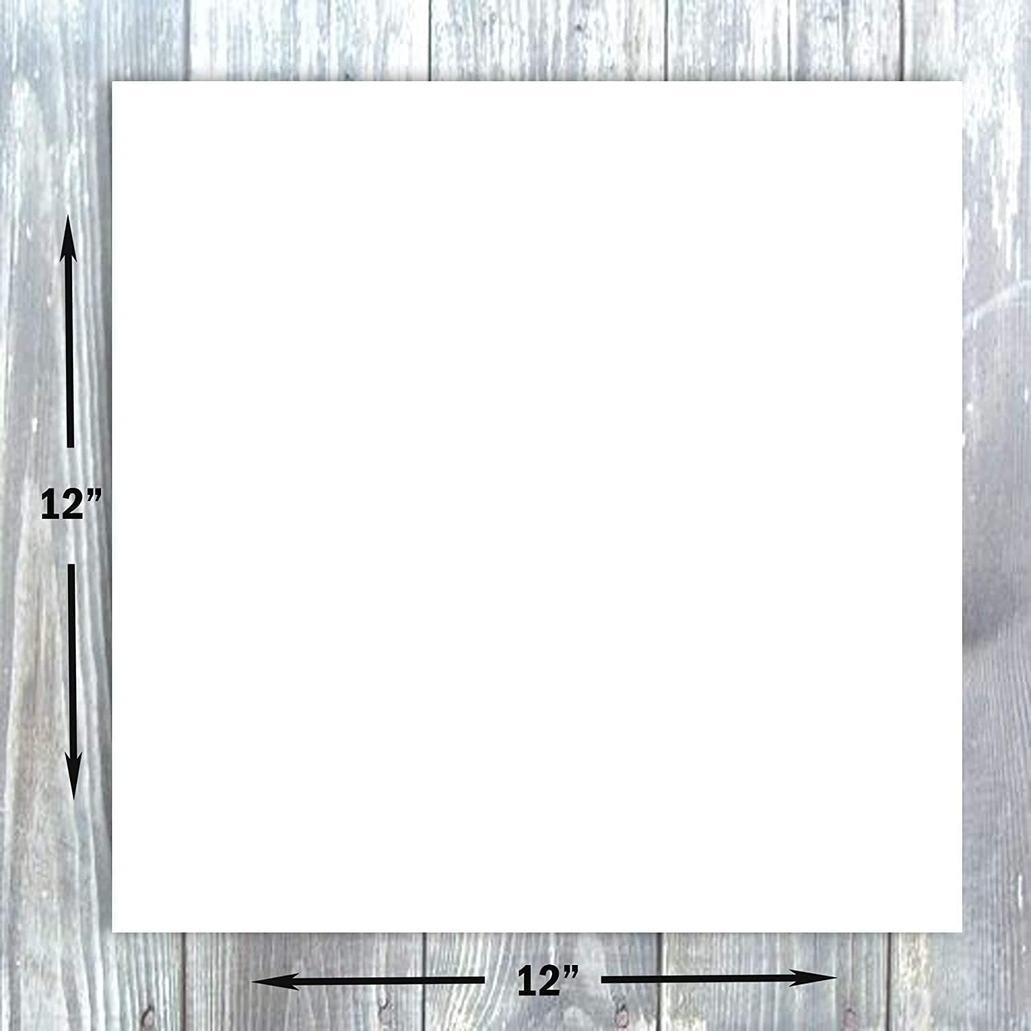 Hamilco White Cardstock Scrapbook Paper 12x12 Heavy Weight 130 lb Cover Card Stock – 25 Pack