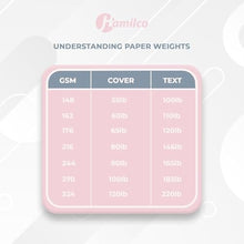 Hamilco Colored Cardstock Scrapbook Paper Vellum 67lb cover 8.5" x 11" Assorted Colors Card Stock 5 Colors - Total 50 Sheets