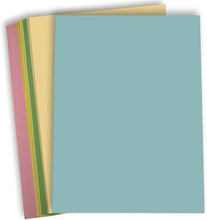 Hamilco Colored Cardstock Scrapbook Paper Vellum 67lb cover 8.5" x 11" Assorted Colors Card Stock 5 Colors - Total 50 Sheets