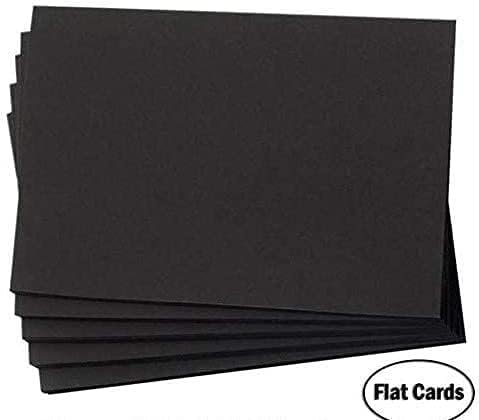 Hamilco 6x9 Black Cardstock Paper 65 lb Cover Card Stock 100 Pack