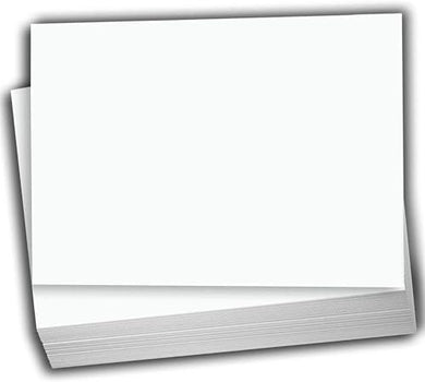 Hamilco White Cardstock - Blank Index Flash Note & Greeting Invitations Stationary Flat 4 X 6