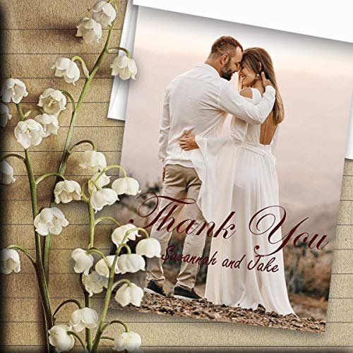 Hamilco White Cardstock Thick Paper - 5 1/2 x 8 1/2" Blank Index Flash Note & Post Cards with Envelopes - Greeting Invitations – Heavy weight 80 lb Card Stock for Printer - 100 Pack (Bright)