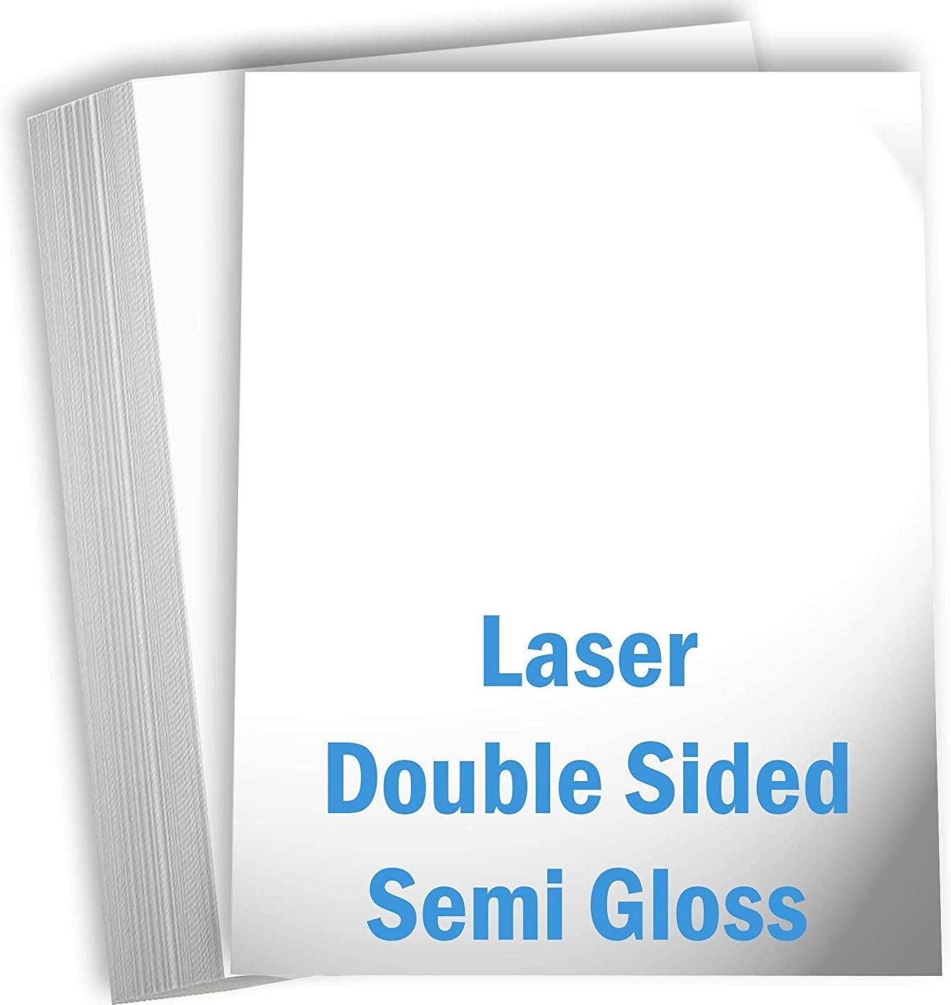 Hamilco White Semi Gloss Cardstock Paper - 8 1/2 x 11" Heavy Weight 100 lb Cover Card Stock - 50 Pack