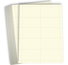 Hamilco Blank Business Cards Cardstock Paper - Cream Perforated Card Stock Heavy Weight 80 lb 3 1/2 x 2" – 100 Sheets 1000 Cards