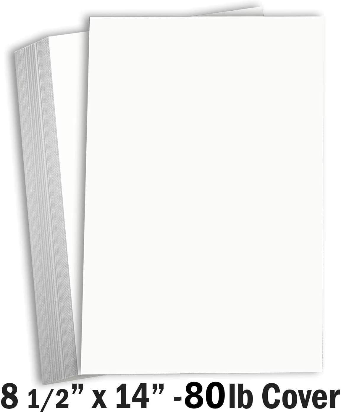Hamilco Cream Colored 8.5" x 14" Legal Size Card Stock Paper Heavyweight 80lb Cover 25 Pack