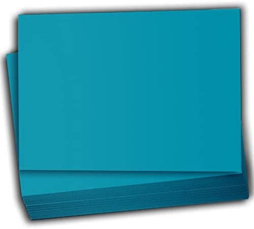 Hamilco Colored Scrapbook Cardstock Paper 4x6 Card Stock Paper 65 lb Cover 100 Pack (Dodger Blue)
