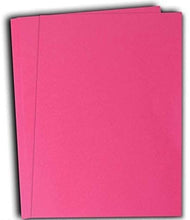 Hamilco Colored Cardstock Scrapbook Paper 8.5" x 11" Fuchsia Pink Color Card Stock Paper 50 Pack