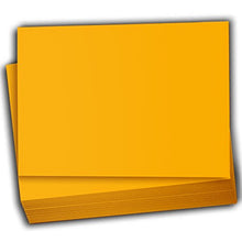 Hamilco Colored Scrapbook Cardstock Paper 5x7 Card Stock Paper 65 lb Cover 100 Pack (Sun Gold)