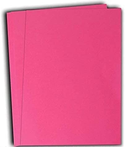 Hamilco Colored Cardstock Paper 11" x 17" Fuchsia Pink Color Card Stock Paper 50 Pack - Hamilco.com