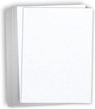 Hamilco Natural Linen Textured Cardstock Thick Paper - 11 x 17" Heavy Weight 80 lb Cover Card Stock - 25 Pack