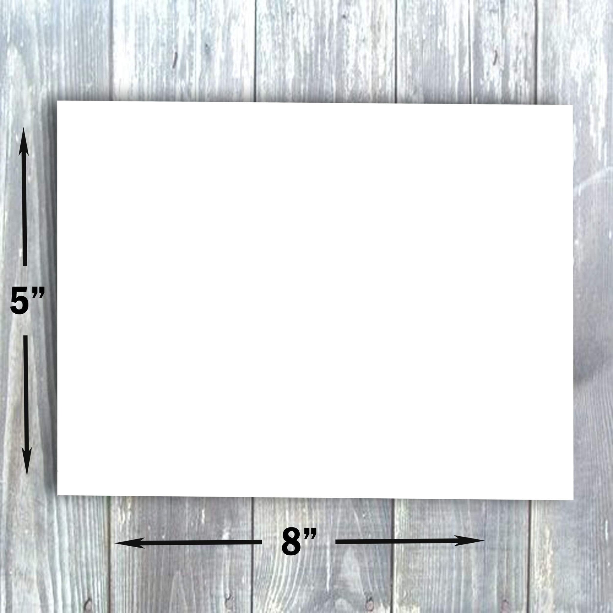 Hamilco Blank Index Cards 6" x 9" Heavyweight Card Stock 100lb Cover White Cardstock Paper - 100 Pack