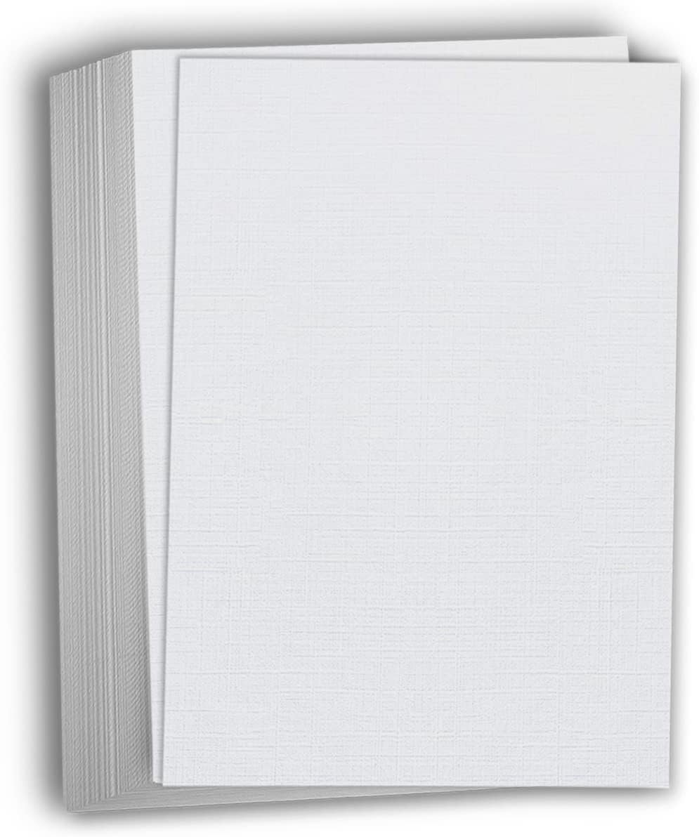 Hamilco Gray Linen Textured Cardstock Thick Paper - 11 x 17