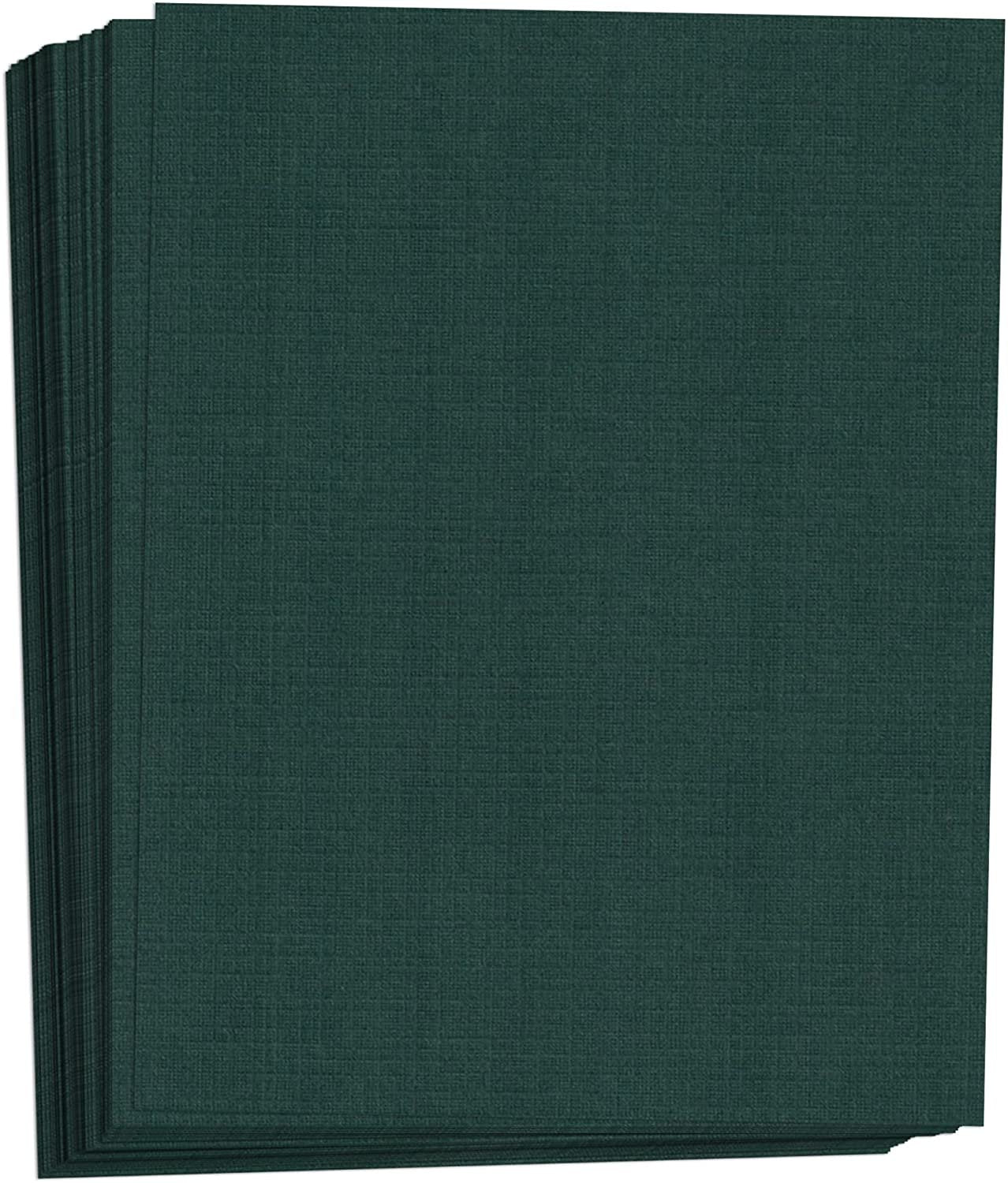 Hamilco Colored Cardstock Scrapbook Paper 8.5x11 Linen Textured Color Card Stock Paper Sacramento Green 80 lb Cover 50 Pack - Hamilco.com