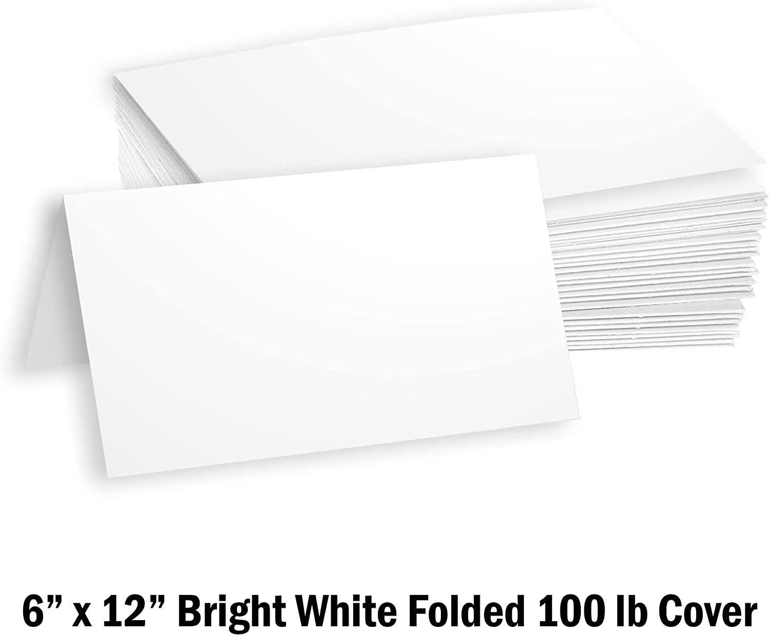 Hamilco Card Stock Scrapbook Paper Folded 6x12 Scored Heavy Weight 100 lb Cover Card stock – 25 Pack - Hamilco.com