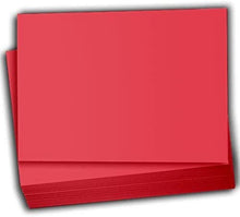 Hamilco Colored Scrapbook Cardstock Paper 4x6 Card Stock Paper 65 lb Cover 100 Pack (Punch Red)