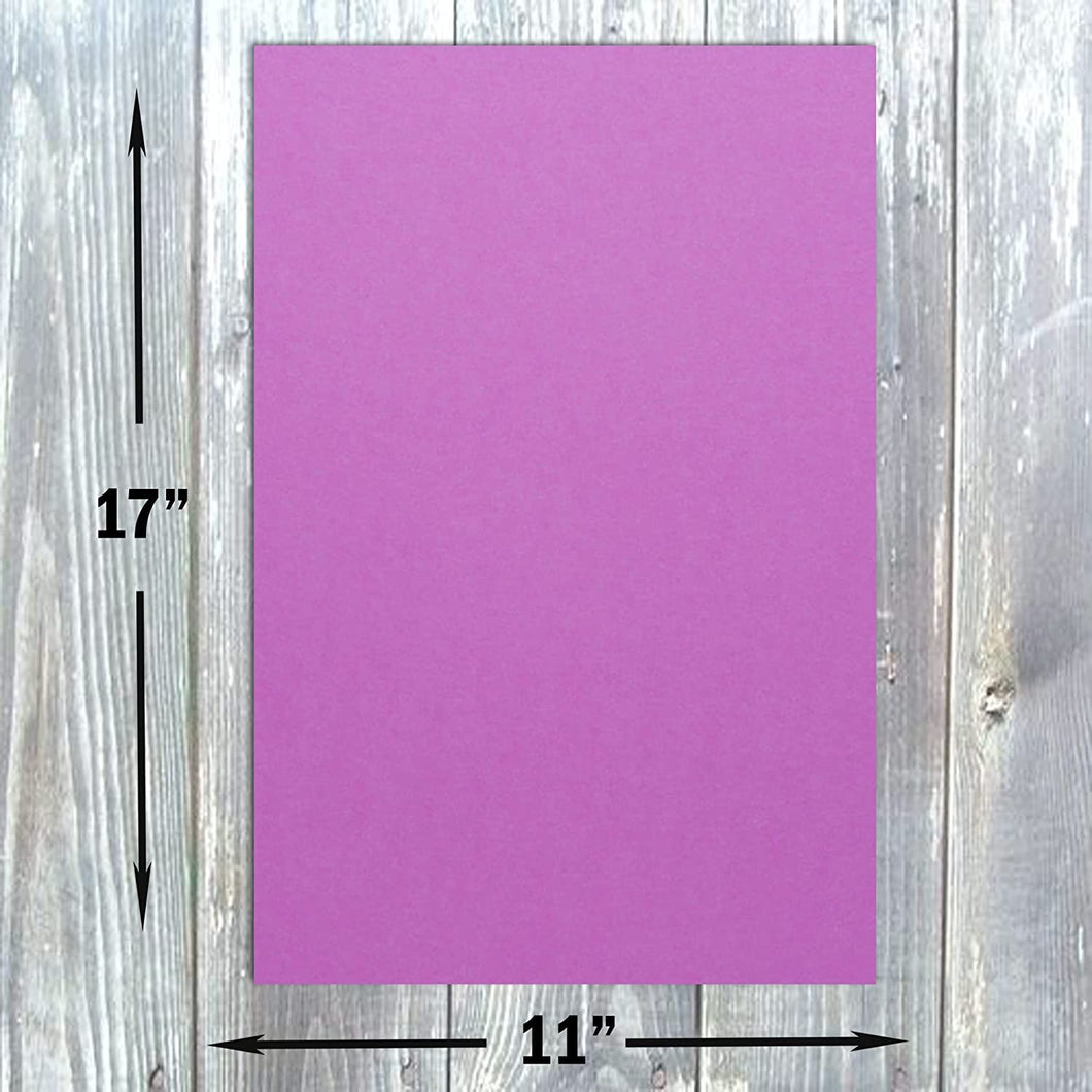Hamilco Colored Cardstock Paper 11 x 17 Pearly Purple Color Card Sto –