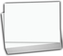 Hamilco Blank Index Cards Flat 5 x 8" Card Stock Heavyweight 100lb Cover White Cardstock Paper - 100 Pack