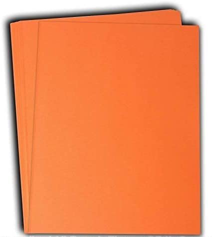 Hamilco Colored Cardstock Scrapbook Paper 8.5" x 11" Peach Flower Color Card Stock Paper 50 Pack - Hamilco.com