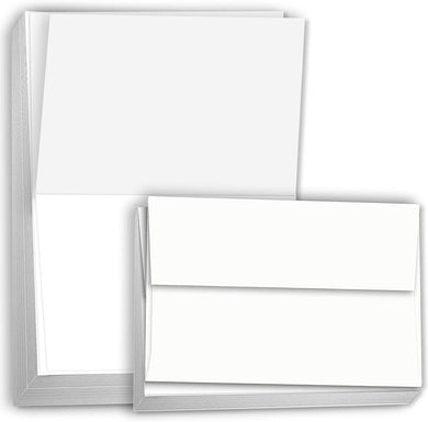 Hamilco Blank Cards and Envelopes White Cardstock Paper 5.5