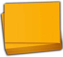 Hamilco Colored Scrapbook Cardstock Paper 4x6 Card Stock Paper 65 lb Cover 100 Pack (Sun Gold)