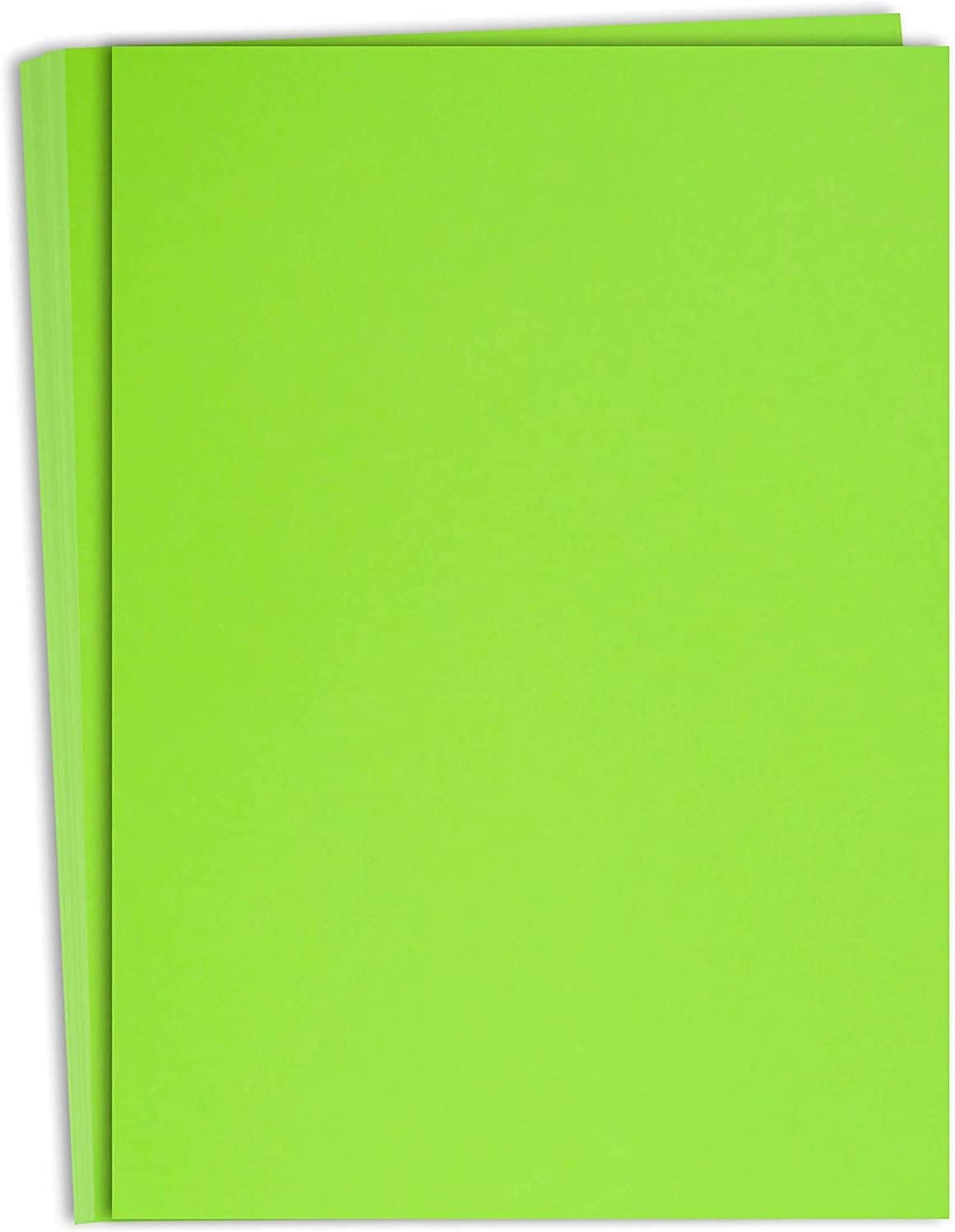 Hamilco Colored Cardstock Paper 11" x 17" Lime Green Color Card Stock Paper 50 Pack - Hamilco.com