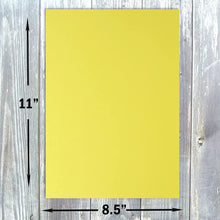 Hamilco Colored Cardstock Scrapbook Paper 8.5" x 11" Fresh Lemon Color Card Stock Paper 50 Pack