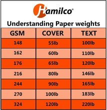 Hamilco White Legal Cardstock Paper 8 1/2" x 14" Card Stock 65lb Cover 25 Pack