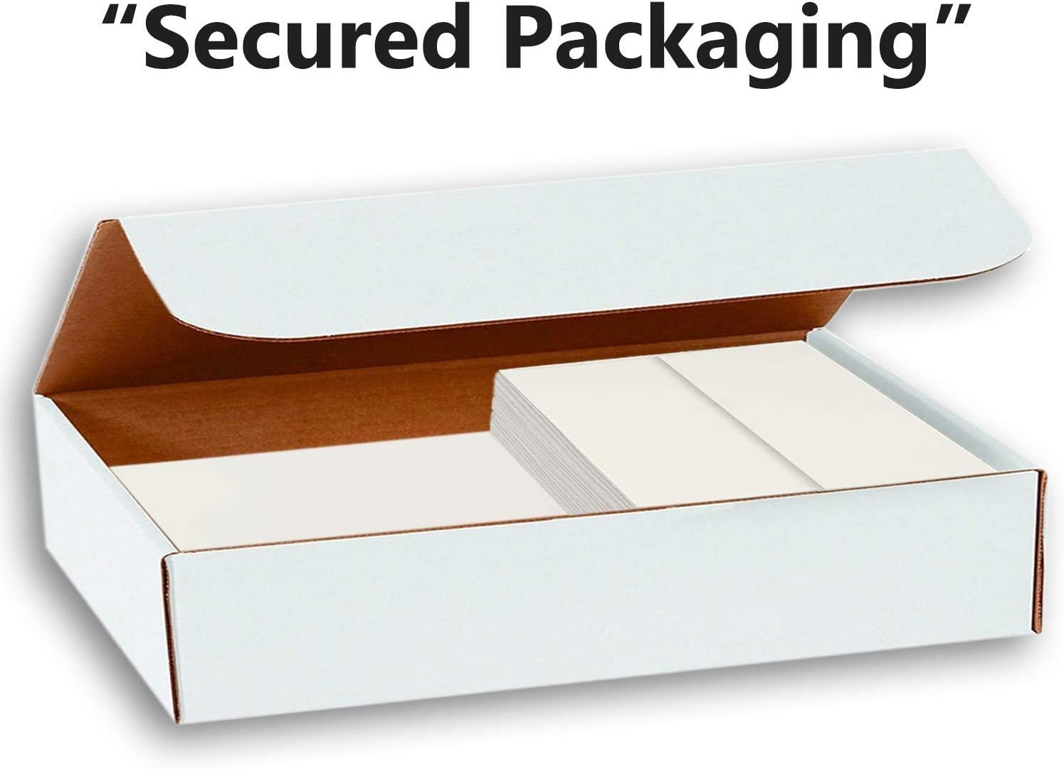 Hamilco Blank Greeting Cards and Envelopes 5.5" x 8.5" Folded Cream Card stock 80 lb Cover 100 Pack - Hamilco.com