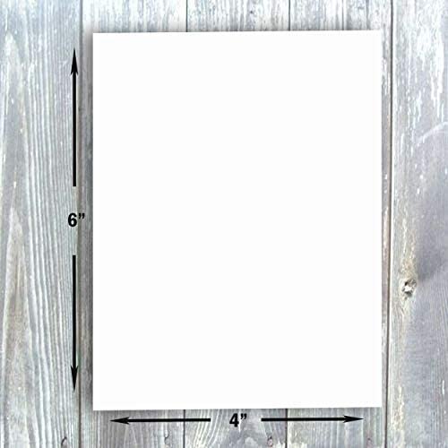 Hamilco White Cardstock Thick Paper - Blank Index Flash Note & Post Cards - Greeting Invitations Stationary 4 X 6" Heavy Weight 80 lb Card Stock for Printer - 100 Pack - Hamilco.com