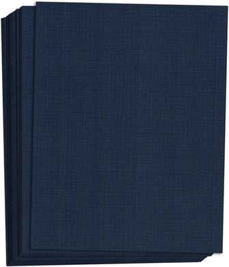 Hamilco Blue Linen Textured Cardstock Thick Paper - 11 x 17