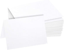 Hamilco Linen Cardstock Thick Paper - 5 x 7" Blank Folded Cards - Greeting Invitations Stationary - Heavy weight 100 lb Card Stock for Printer - 100 Pack