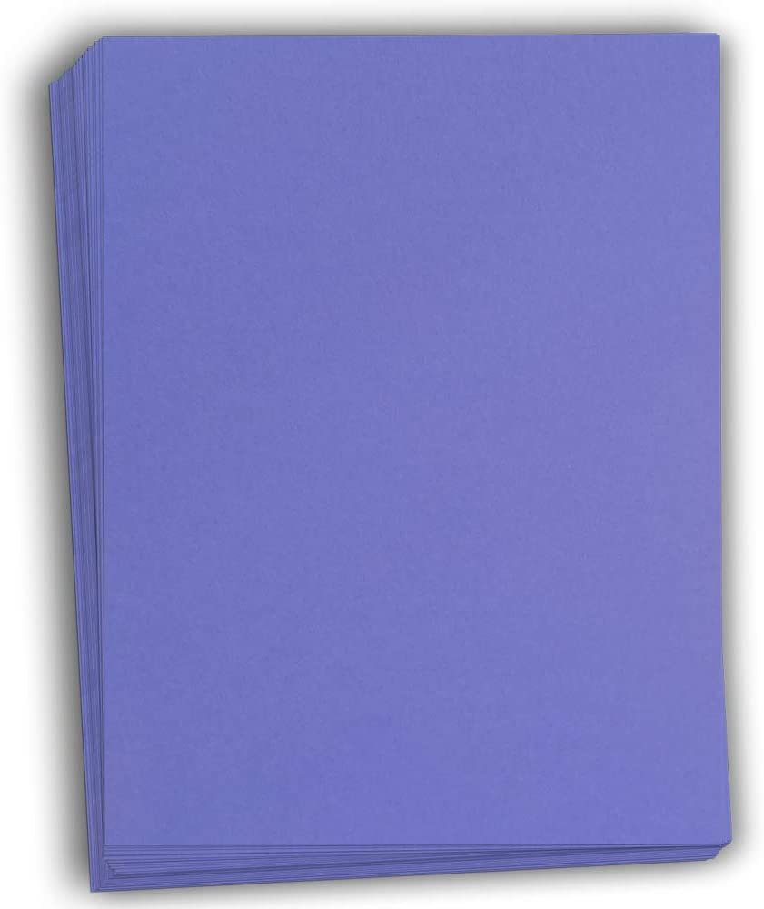 Hamilco Colored Cardstock Scrapbook Paper 8.5" x 11" Cornflower Blue Color Card Stock Paper 50 Pack - Hamilco.com