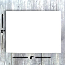 Hamilco Blank Index Cards 5 x 8 Card Stock 120lb Cover White Cardstock Paper - 100 Pack