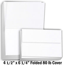 Hamilco Blank Cards and Envelopes LINEN textured Cardstock Paper 4.5" x 6.25" A6 Folded Cards with Envelopes 100 Pack