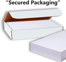 Hamilco White Glossy Cardstock Paper - 8 1/2 x 11" Heavy Weight 120 lb Cover Card Stock - 50 Pack